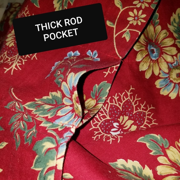 2 Blouson Valances 78"W x17"H Each - Picture 4 of 5